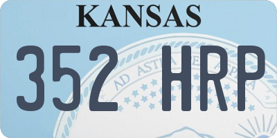 KS license plate 352HRP