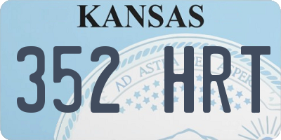 KS license plate 352HRT