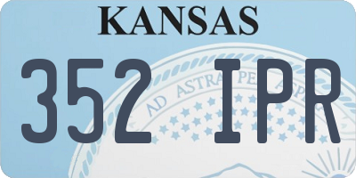 KS license plate 352IPR