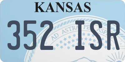 KS license plate 352ISR