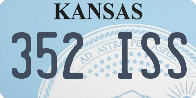 KS license plate 352ISS