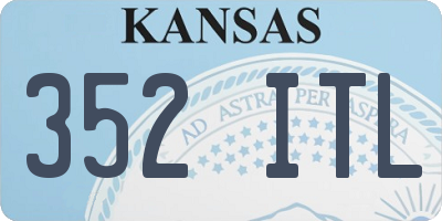 KS license plate 352ITL