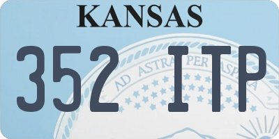 KS license plate 352ITP