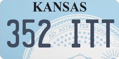 KS license plate 352ITT