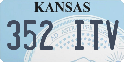 KS license plate 352ITV