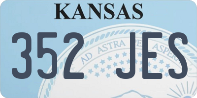 KS license plate 352JES