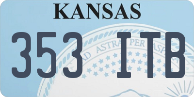 KS license plate 353ITB