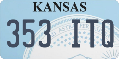 KS license plate 353ITQ