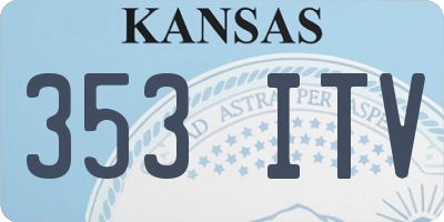 KS license plate 353ITV