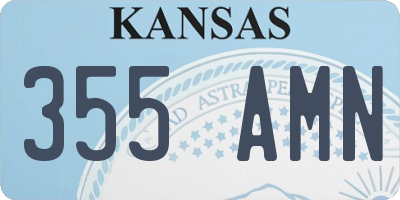 KS license plate 355AMN