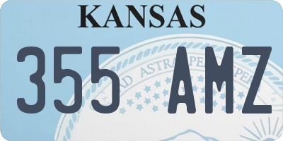 KS license plate 355AMZ