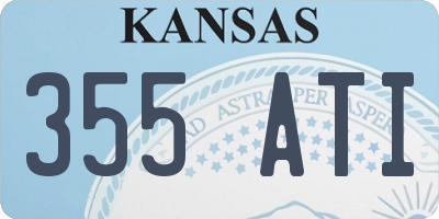 KS license plate 355ATI
