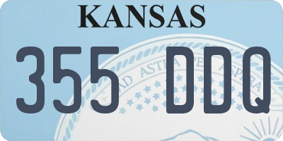 KS license plate 355DDQ