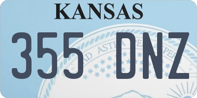 KS license plate 355DNZ