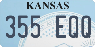 KS license plate 355EQQ