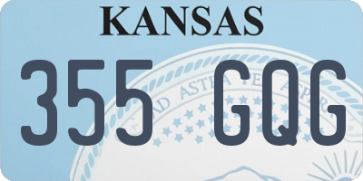 KS license plate 355GQG