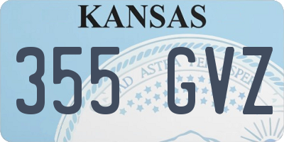 KS license plate 355GVZ