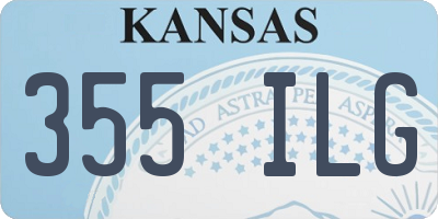 KS license plate 355ILG