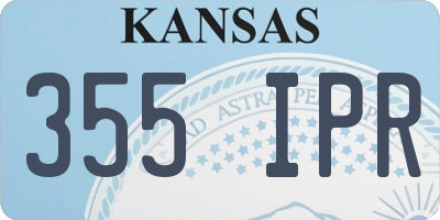 KS license plate 355IPR