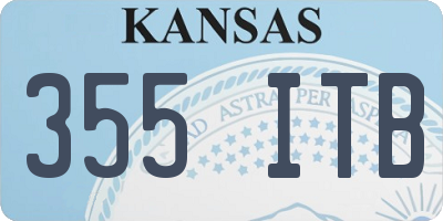 KS license plate 355ITB