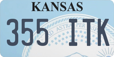KS license plate 355ITK