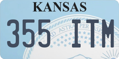 KS license plate 355ITM