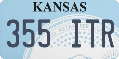 KS license plate 355ITR