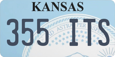 KS license plate 355ITS