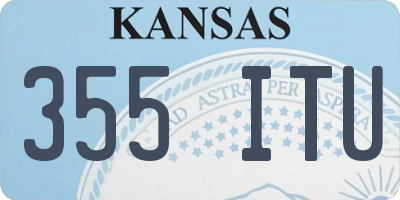 KS license plate 355ITU