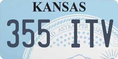 KS license plate 355ITV