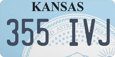 KS license plate 355IVJ