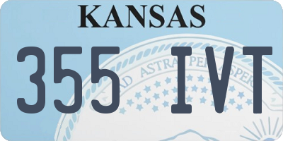 KS license plate 355IVT