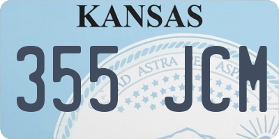 KS license plate 355JCM