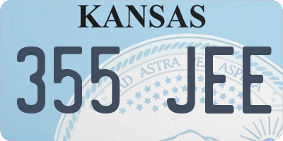 KS license plate 355JEE