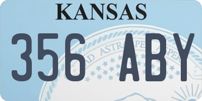 KS license plate 356ABY