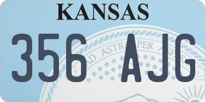 KS license plate 356AJG