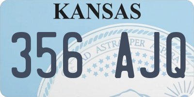 KS license plate 356AJQ