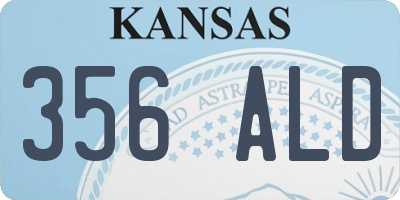KS license plate 356ALD