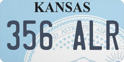KS license plate 356ALR