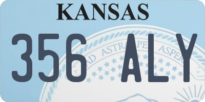 KS license plate 356ALY