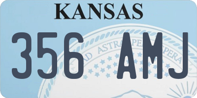KS license plate 356AMJ