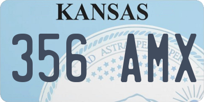 KS license plate 356AMX