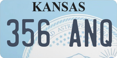 KS license plate 356ANQ