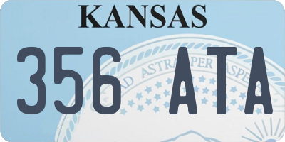 KS license plate 356ATA