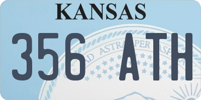 KS license plate 356ATH