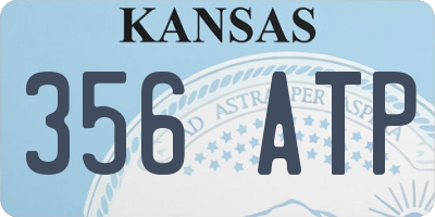 KS license plate 356ATP