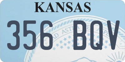 KS license plate 356BQV
