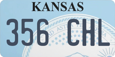 KS license plate 356CHL