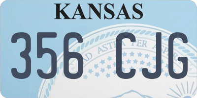 KS license plate 356CJG