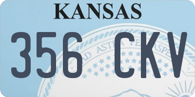 KS license plate 356CKV